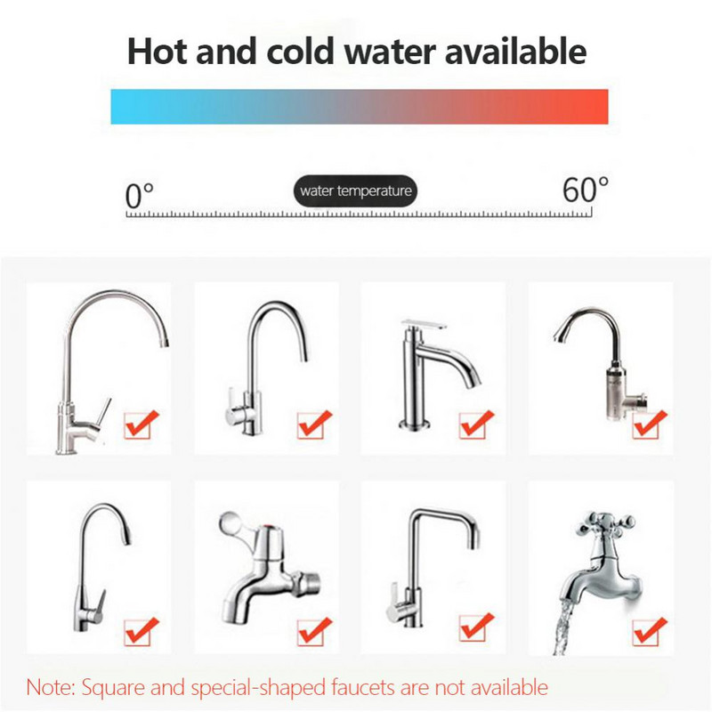 Univerzalna slavina s rotacijom od 360, mjehurić, okretni, ekonomizator za uštedu vode, glavni tuš, kuhinjska slavina, mlaznica, adapter, pribor za sudoper