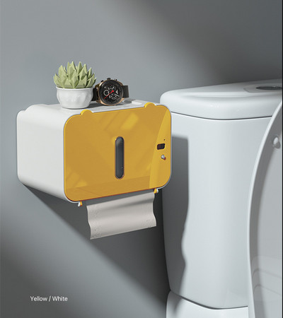 Automatinis tualetinio popieriaus dozatorius prie sienos montuojamas išmanusis tualetinio popieriaus laikiklis Be perforavimo vonios kambario audinių dėžutė Vonios kambario priedai
