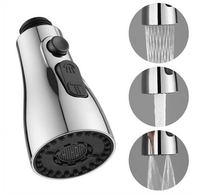 3 funkcije Kuhinjski sudoper Povlačna slavina Izvlačna mlaznica za raspršivanje Zamjenski dio Glava raspršivača Slavina Dio izljeva raspršivača ABS