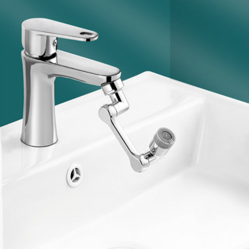 Universal Περιστρεφόμενο 1080° Faucet Aerator Extender Faucets Bubbler Nozzle Πλαστικό φίλτρο πιτσιλίσματος για ρομποτικό βραχίονα μπάνιου κουζίνας