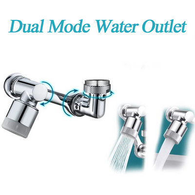 Rotirajuća slavina od 1080 stupnjeva, univerzalna kuhinjska perlator, okretna slavina, širokokutna okretna slavina za filtar za prskanje, produžetak slavine za kupaonicu