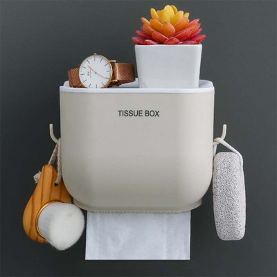 Zidni držač toaletnog papira Vodootporni držač ručnika Wc rola Stalak za papir Kutija za toaletni papir Kupaonski pribor