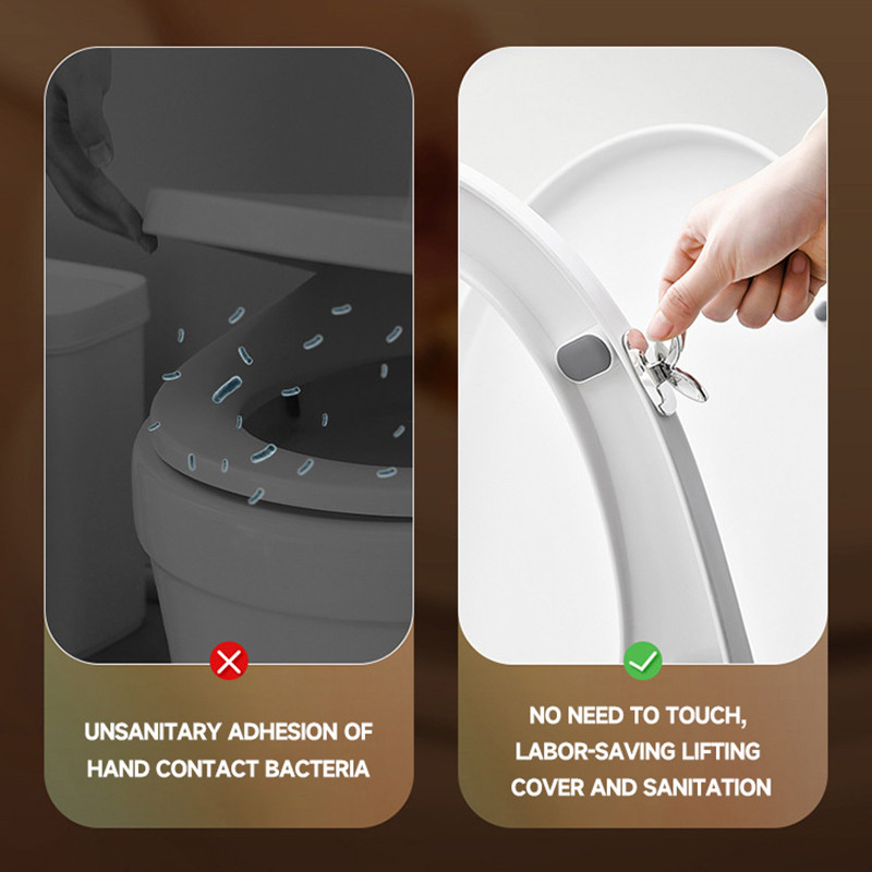 2 KOM. Podizač ručke poklopca WC školjke u obliku lista Jednostavan za instalaciju i primjenu za kućni uredski hotel s jakim ljepilom