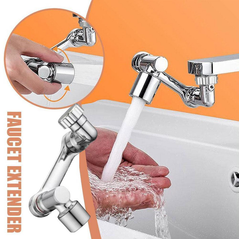 Univerzalna slavina s produžetkom rotacije 1080° Perlator Plastični filtar za prskanje Kuhinjske slavine za umivaonik Mlaznica za mjehuriće Robotska ruka
