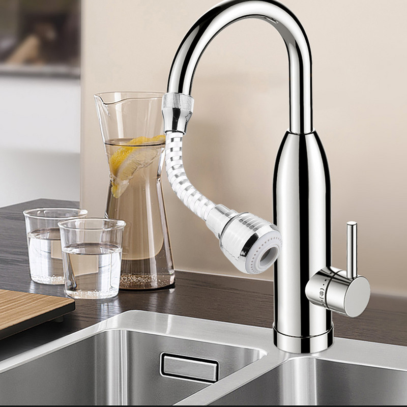 Kuhinjska slavina za uštedu vode Visokotlačna mlaznica Adapter za slavinu Fleksibilan za 360 stupnjeva Kupaonski umivaonik Raspršivači Produžeci slavine Rotirajući