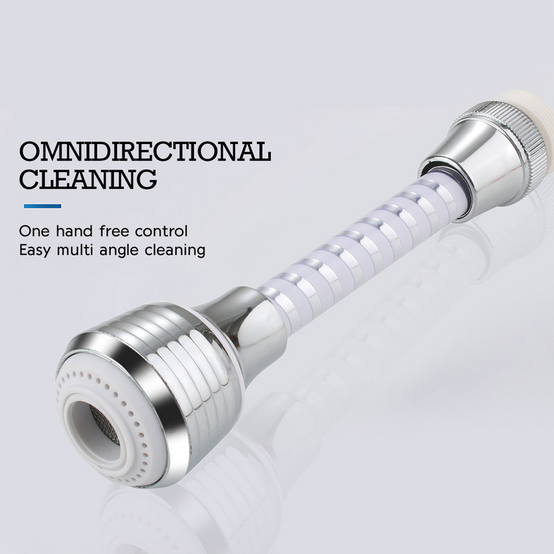 Kuhinjska slavina za uštedu vode Visokotlačna mlaznica Adapter za slavinu Fleksibilan za 360 stupnjeva Kupaonski umivaonik Raspršivači Produžeci slavine Rotirajući