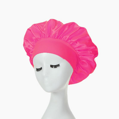 Căciuli de păr pentru femei de noapte de somn Bonnet mătăsos din satin cu două straturi Ajustați capacul capului Pălărie pentru accesorii pentru coafarea părului creț și elastic