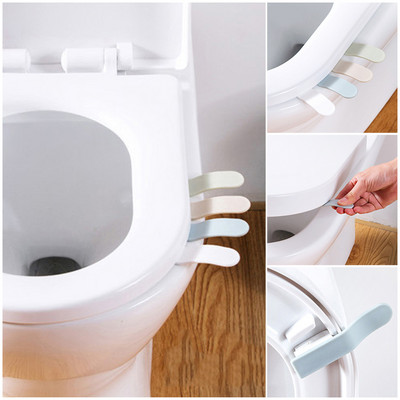 Ανυψωτικό κάλυμμα καθίσματος τουαλέτας Αντι-βρώμικο κάλυμμα καθίσματος Λαβή καλύμματος αυτοκόλλητο ανύψωσης συσκευής ανύψωσης λαβή για εργαλείο καθαρισμού μπάνιου ταξιδιού
