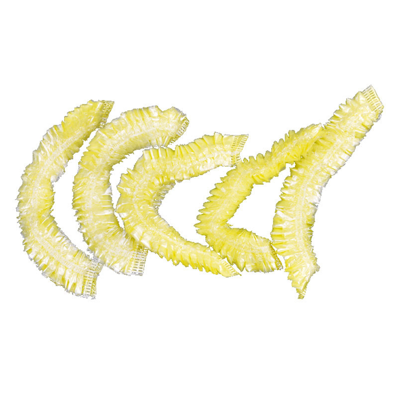 100 jednokratnih kapa za tuširanje Vodootporne kape za sušenje kose za odrasle, otporne na prašinu, plastične navlake za glavu za muškarce i žene