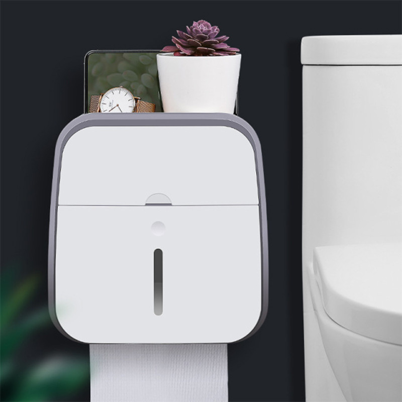 Vodootporna kutija za toaletne maramice Zidni nosač Dvoslojna rola papira Držač kutije za pohranu Ladica Ladica za toaletni papir Kupaonski pribor