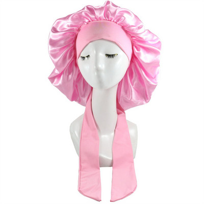 Moteriška Satin Solid Miegamoji kepurė naktinė miego kepurė Plaukų priežiūra Bonnet Naktinė kepurė moterims Vyriška Unisex Cap Bonnet De Nuit Shower Turban