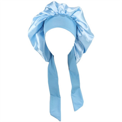 Moteriška Satin Solid Miegamoji kepurė naktinė miego kepurė Plaukų priežiūra Bonnet Naktinė kepurė moterims Vyriška Unisex Cap Bonnet De Nuit Shower Turban