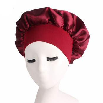 Νέο γυναικείο σατέν μασίφ καπέλο ύπνου Νυχτερινό καπέλο ύπνου Καπέλο για περιποίηση μαλλιών Νυχτερινό καπέλο για γυναίκες Ανδρικό καπό unisex Καπέλο de nuit