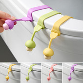 Tualeto dangčio pakėlimo įrankis Venkite liesti tualeto dangčio pakėlimo sėdynės rankenos laikiklis Sėdynės žiedo sklendė Vonios sanitarinis uždaromojo stalo laikiklis