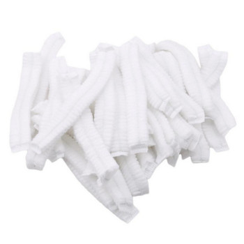 100 τμχ Καπάκι μπάνιου μίας χρήσης Πλαστικό αδιάβροχο κάλυμμα κεφαλής Ξενοδοχείο Καπάκι ντους μαλλιών Διαφανές πλαστικό καπάκι κομμωτηρίου