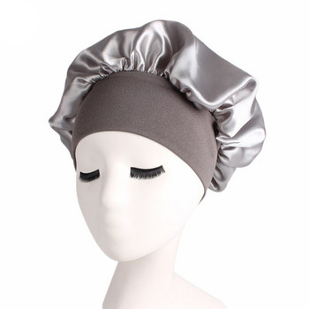 Νυχτερινό σατινέ σκουφάκι μαλλιών Γυναικείο μασίφ καπέλο ύπνου Καπέλο καλύμματος ύπνου για γυναίκες Unisex καπέλο Cheveux Nuit