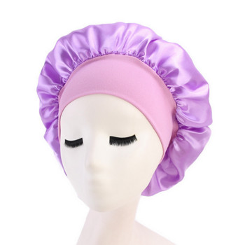 Νυχτερινό σατινέ σκουφάκι μαλλιών Γυναικείο μασίφ καπέλο ύπνου Καπέλο καλύμματος ύπνου για γυναίκες Unisex καπέλο Cheveux Nuit
