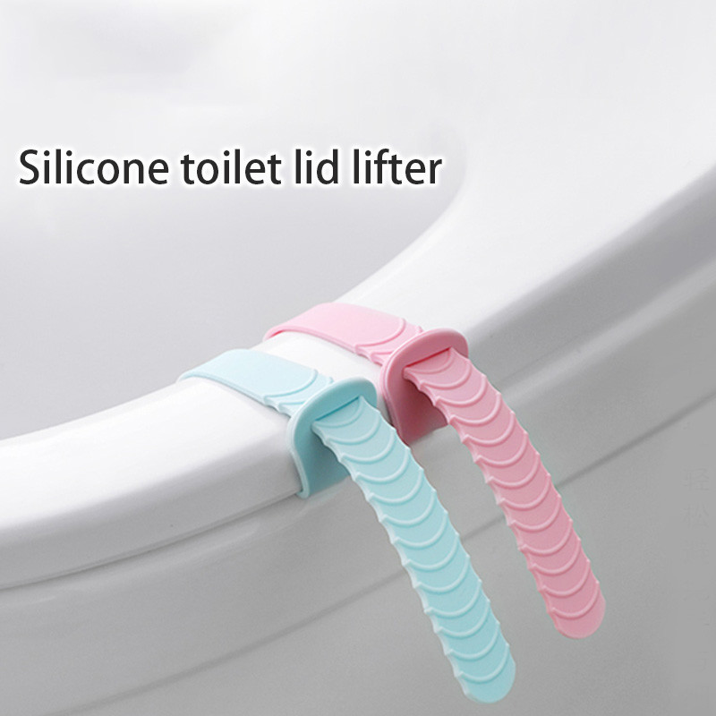 Silikonski podizač poklopca za WC školjku Podizač za zaštitu od prljavštine Podizanje poklopca za WC školjku Dodaci Prsten za WC sjedalo Sanitarna ručka Preklopna ručka