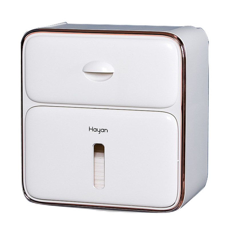 Vodootporni zidni nosač Držač toaletnog papira Kutija za maramice Kreativni pladanj Rola cijev Kutija za pohranu Wc Rola papira Stalak Polica Kupaonica