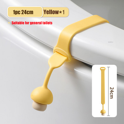 Slatki oblik gljive Podizač poklopca WC-a Držač ručke sjedala Prsten za sjedalo Flaper Izbjegavajte dodirivati ručku poklopca WC-a Kupaonski pribor