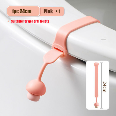 Slatki oblik gljive Podizač poklopca WC-a Držač ručke sjedala Prsten za sjedalo Flaper Izbjegavajte dodirivati ručku poklopca WC-a Kupaonski pribor