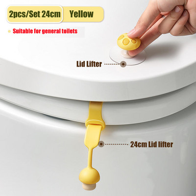 Slatki oblik gljive Podizač poklopca WC-a Držač ručke sjedala Prsten za sjedalo Flaper Izbjegavajte dodirivati ručku poklopca WC-a Kupaonski pribor