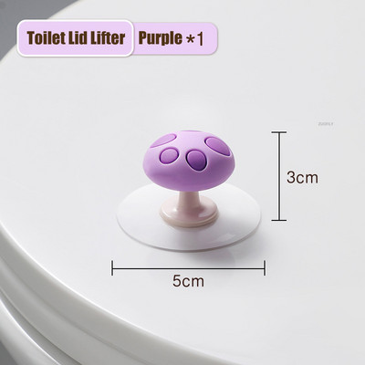 Slatki oblik gljive Podizač poklopca WC-a Držač ručke sjedala Prsten za sjedalo Flaper Izbjegavajte dodirivati ručku poklopca WC-a Kupaonski pribor