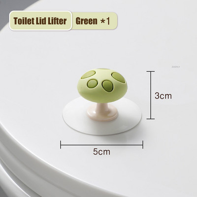 Slatki oblik gljive Podizač poklopca WC-a Držač ručke sjedala Prsten za sjedalo Flaper Izbjegavajte dodirivati ručku poklopca WC-a Kupaonski pribor