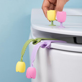 2PCS/set Tulip Držač WC sjedala Podizač Sanitarije Closestool Navlaka za sjedalo Ručka za podizanje Podizač navlake za sjedalo Kupaonski pribor