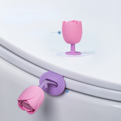 2PCS/set Tulip Držač WC sjedala Podizač Sanitarije Closestool Navlaka za sjedalo Ručka za podizanje Podizač navlake za sjedalo Kupaonski pribor