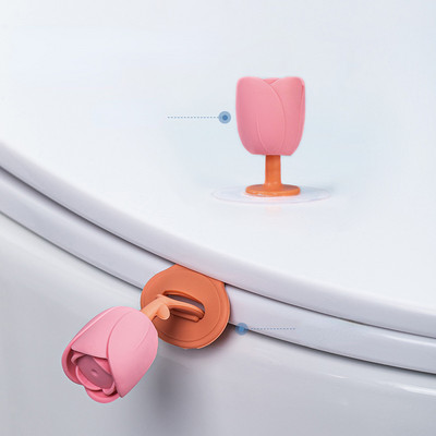 2PCS/set Tulip Držač WC sjedala Podizač Sanitarije Closestool Navlaka za sjedalo Ručka za podizanje Podizač navlake za sjedalo Kupaonski pribor