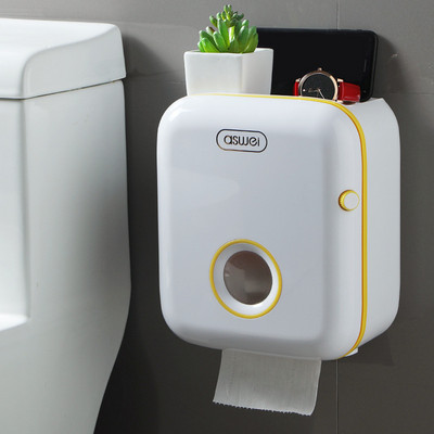 Držač toaletnog papira Zidni vodootporni višenamjenski vodootporna kutija za rolne maramice Kutija za pohranu papira Kupaonski pribor