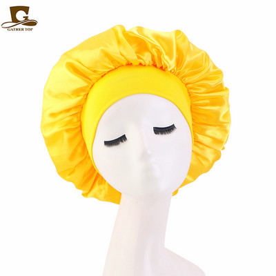 Căciulă de dormit de noapte Căciulă de dormit solidă din satin Căciulă elastică pentru îngrijirea părului Căciulă pentru salon de înfrumusețare și utilizare zilnică Căciulă de duș din satin Accesoriu pentru casă
