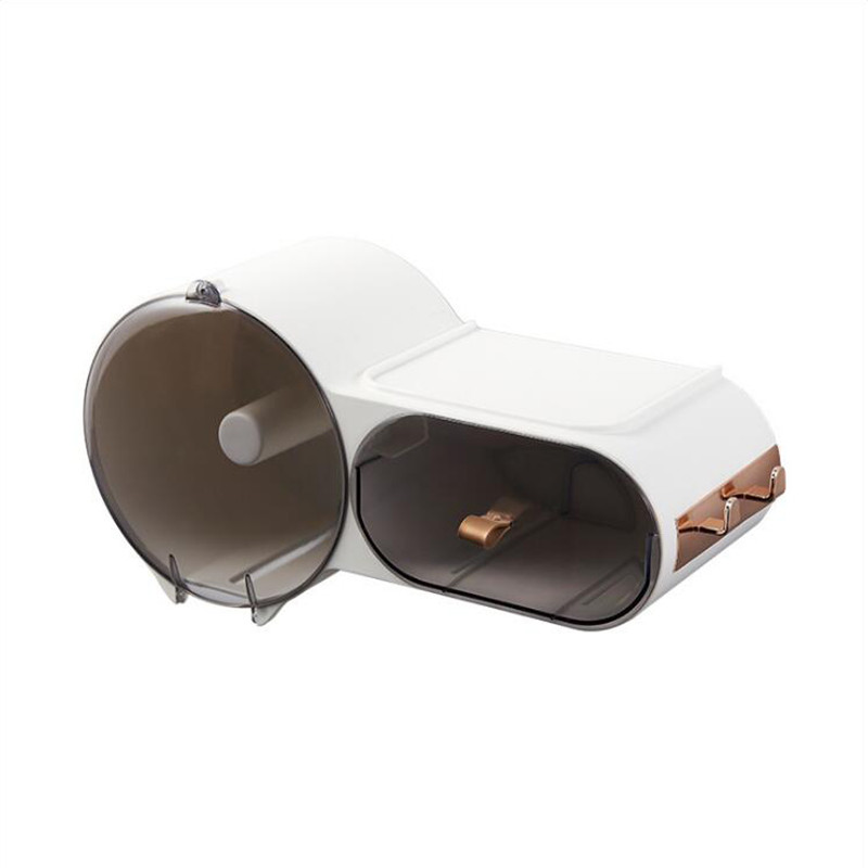 Kreativni vodootporni držač toaletnog papira Kutija za papirnate maramice Višenamjenska kupaonska kutija za pohranjivanje Organizator za pladanj bez probijanja na zid