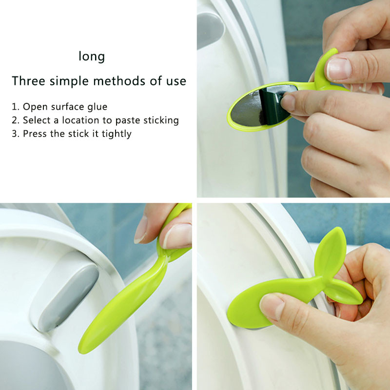 Ručka poklopca WC školjke Prijenosna pasta 2 kom. Preklopna peraja za zaštitu od prljavštine Vrsta prirodnog lišća Dodaci za kupaonicu Podizač WC sjedala