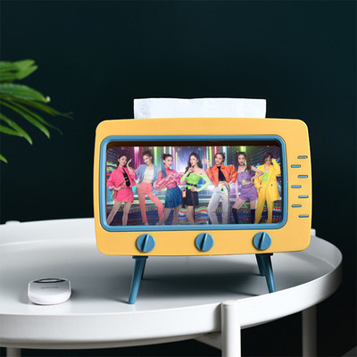 Creative TV Tissue Box Επιτραπέζιο θήκη χαρτιού Δοχείο χαρτοπετσέτας χαρτοπετσέτας Θήκη χαρτομάντηλου Θήκη κινητού τηλεφώνου Οικιακό