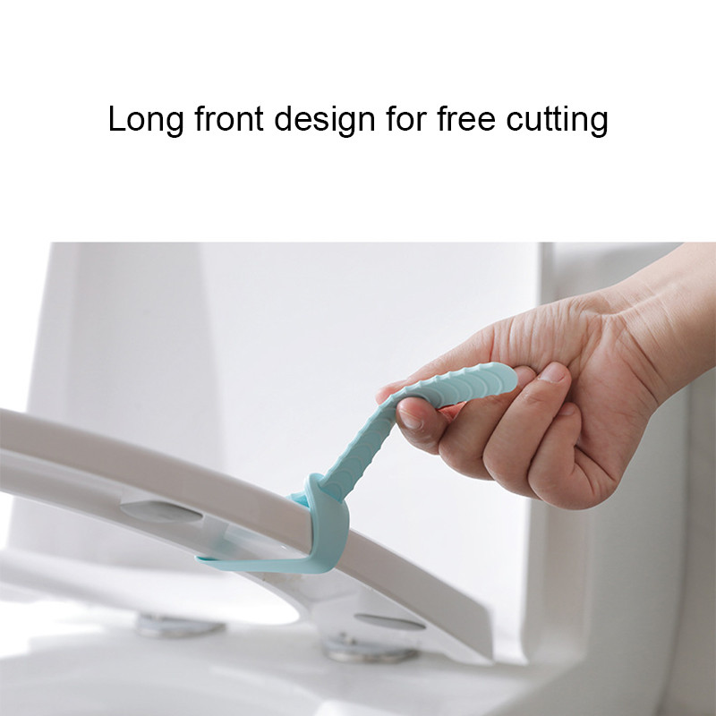 Ružičasta i plava kućanska navlaka za WC školjku od 2 komada Silikonska navlaka za WC školjku Podesiva navlaka za WC školjku u čučnju Ručka za WC školjku Kupaonski pribor