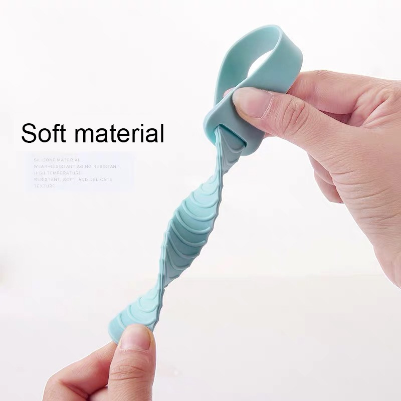 Ružičasta i plava kućanska navlaka za WC školjku od 2 komada Silikonska navlaka za WC školjku Podesiva navlaka za WC školjku u čučnju Ručka za WC školjku Kupaonski pribor