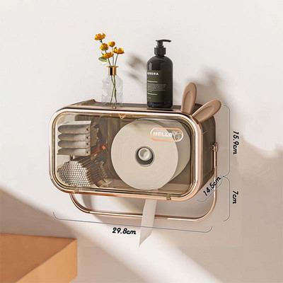 Višenamjenski držač za toaletni papir Vodootporna zidna kutija za toaletne maramice Rolna kutija za pohranjivanje papira Kupaonski pribor