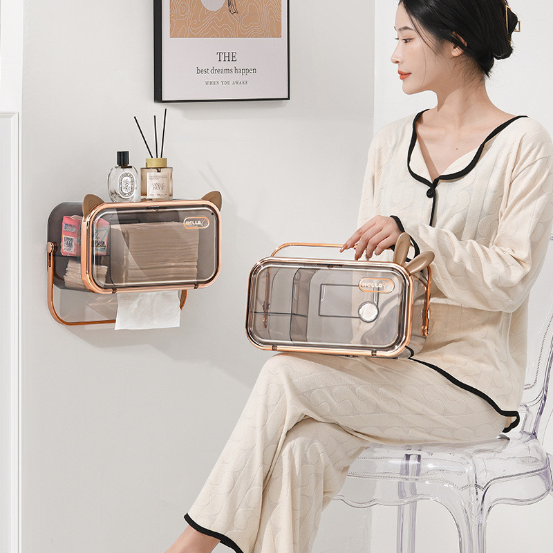 Višenamjenski držač za toaletni papir Vodootporna zidna kutija za toaletne maramice Rolna kutija za pohranjivanje papira Kupaonski pribor