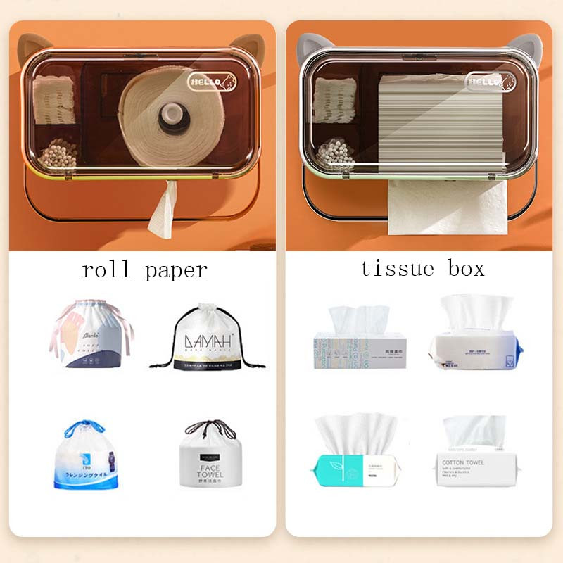 Višenamjenski držač za toaletni papir Vodootporna zidna kutija za toaletne maramice Rolna kutija za pohranjivanje papira Kupaonski pribor