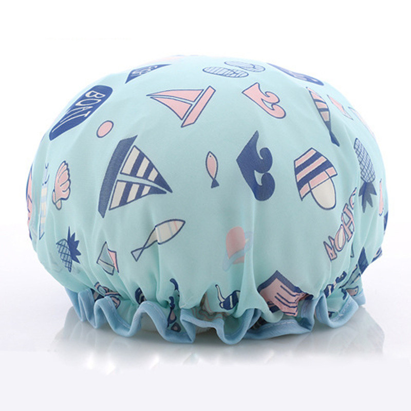 Ženska kapa za kosu Oprema za šešire Kupaonica Dvoslojni tuš Vodootporna debela navlaka Pribor