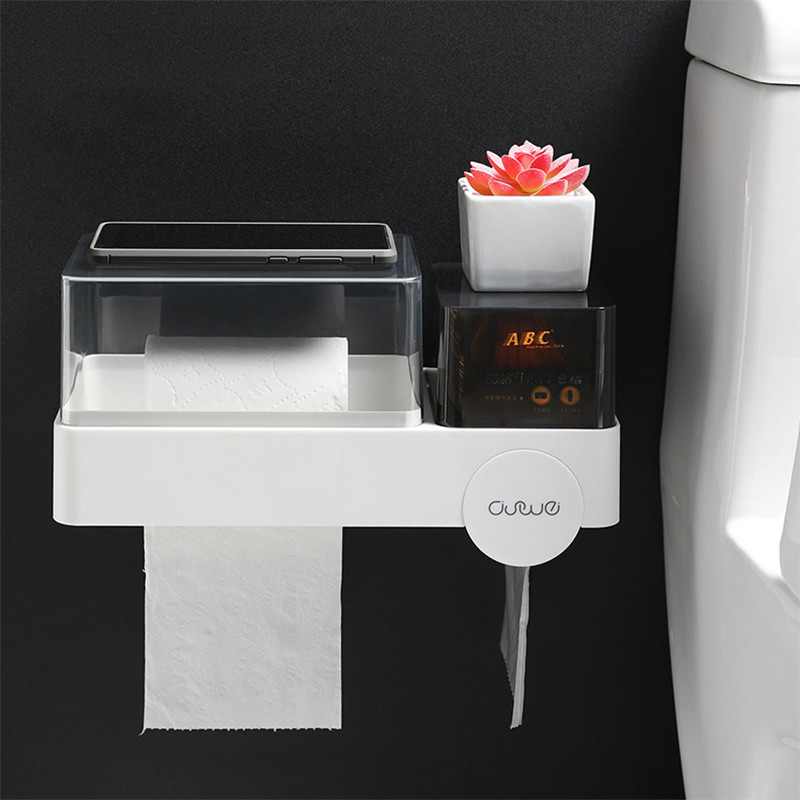 Višenamjenski držač toaletnog papira Otporan na prašinu Vodootporan držač za pohranu papirnatih ručnika Praktični držač papirnatih ručnika za kupaonicu
