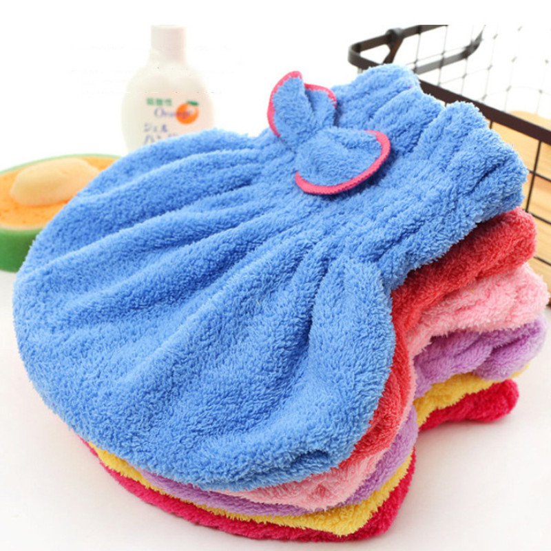 Upijajuća kapa od mikrovlakana od koraljnog flisa, koja se brzo suši, kapa za nošenje, ženska torba, turban, kapa za tuširanje, ručnik za suhu kosu za kućanstvo
