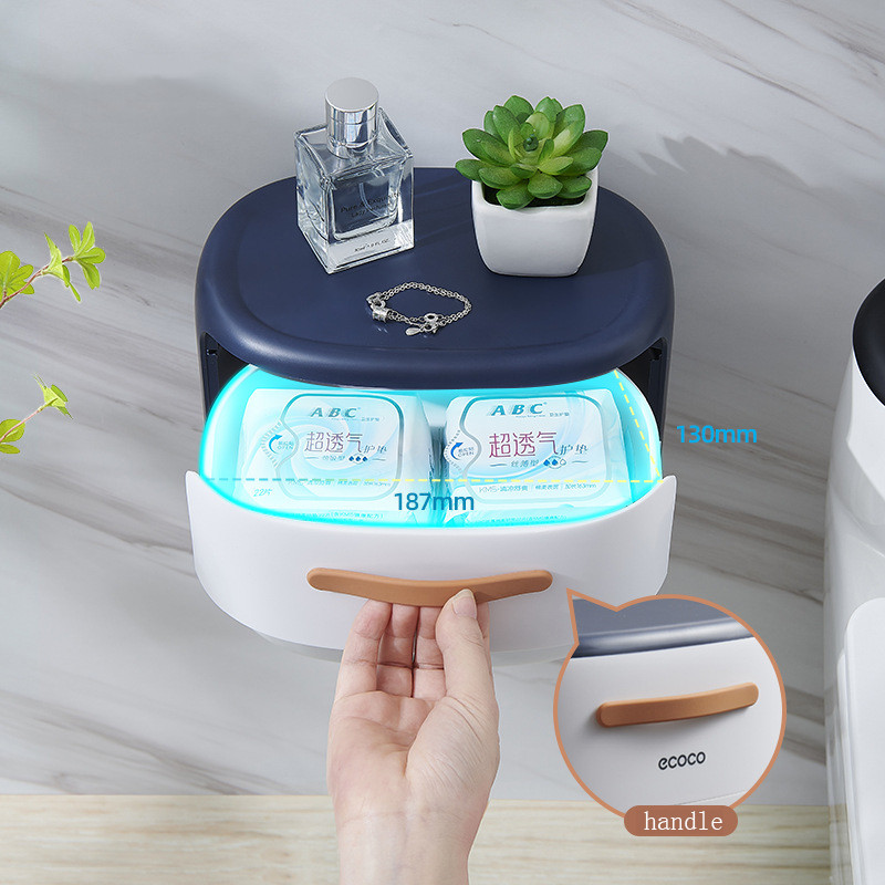 Dvoslojni držač toaletnog papira Zidna kutija za pohranu papirnih maramica Vodootporna kutija za stalak za wc rolu papira Kupaonski pribor