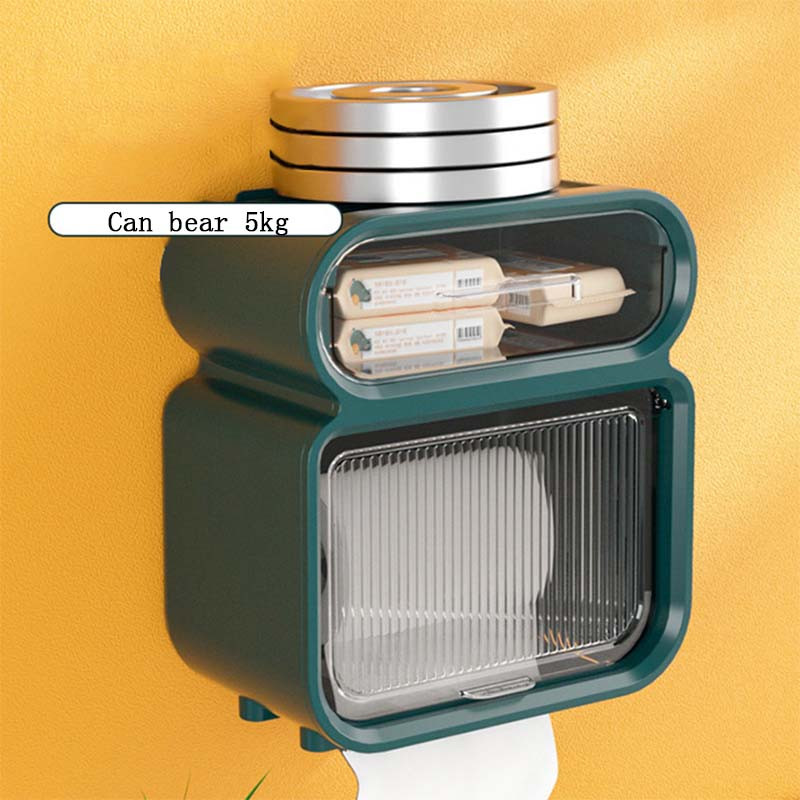 Držač role toaletnog papira Vodootporni papir Zidna kutija za pohranu Pladanj Kutija za maramice Držač papirnatih ručnika Kupaonica