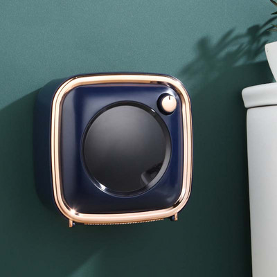 Kutija za WC papirnate maramice Zidna bez bušenja Kreativna vodootporna višenamjenska kupaonska kutija za pohranu Pladanj Organizator Držač papira