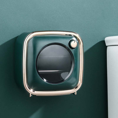 Kutija za WC papirnate maramice Zidna bez bušenja Kreativna vodootporna višenamjenska kupaonska kutija za pohranu Pladanj Organizator Držač papira