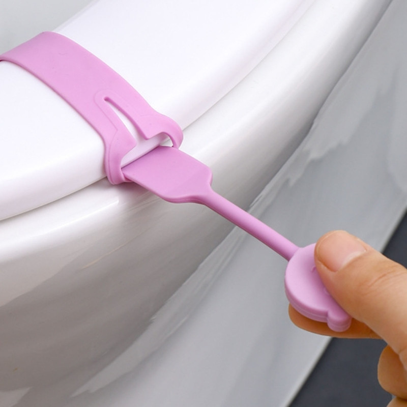 WC-poti kaane tõste istme käepideme hoidik WC-poti kaane tõstetööriist istmerõngas klapp Vannituba sanitaartehniline sulguri hoidik WC-istme kaas