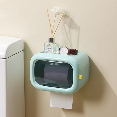 Kreativni držač toaletnog papira u 3 boje Vodootporna kutija za pohranu toaletnih maramica Zidna kupaonica Kupaonski pribor